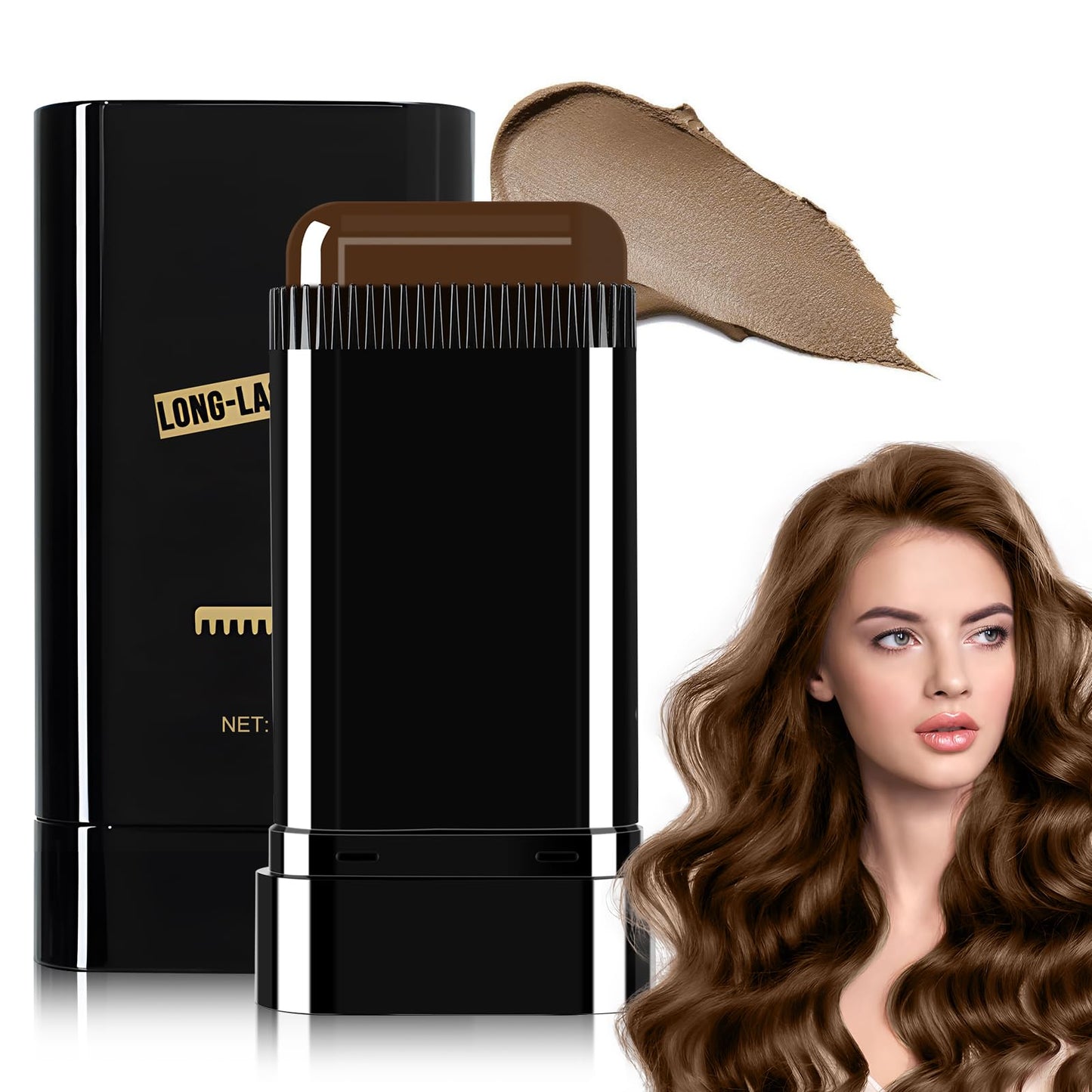 Tabriyot Waterproof Hair Dye Comb, 2-in-1 Instant Color, 1 oz, Dark Brown