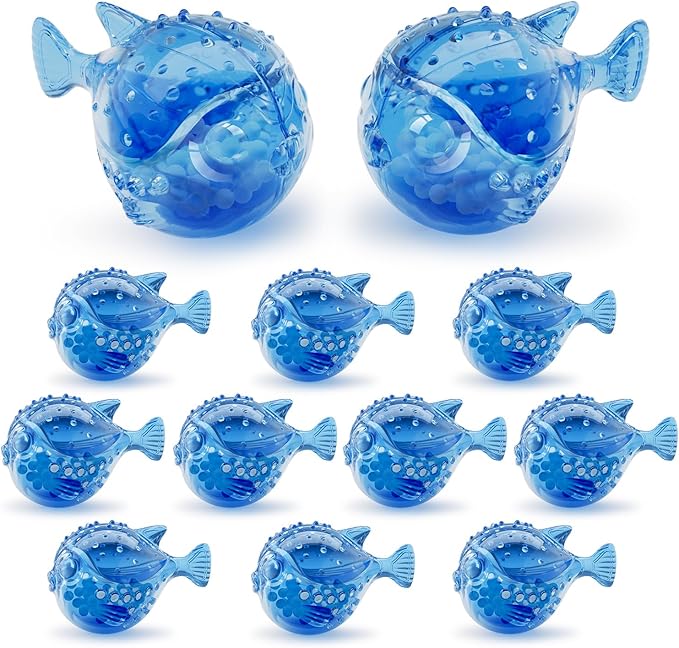 Humidifier Cleaning Fish: 12 Packs Humidifier Tank Cleaner Ball Compatible with Most Humidifiers, Purifier Water, Prevents...