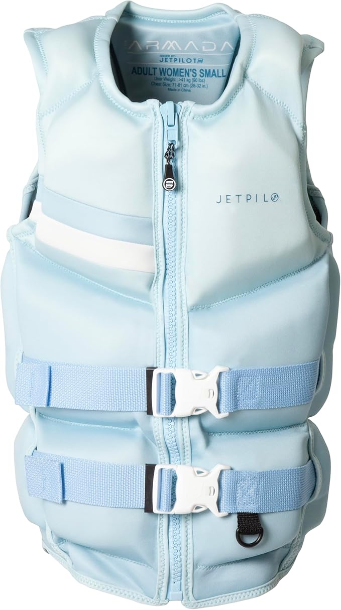 Jetpilot Womens Armada Neoprene Coast Guard Approved Life Vest PFD-SKYBLU-L