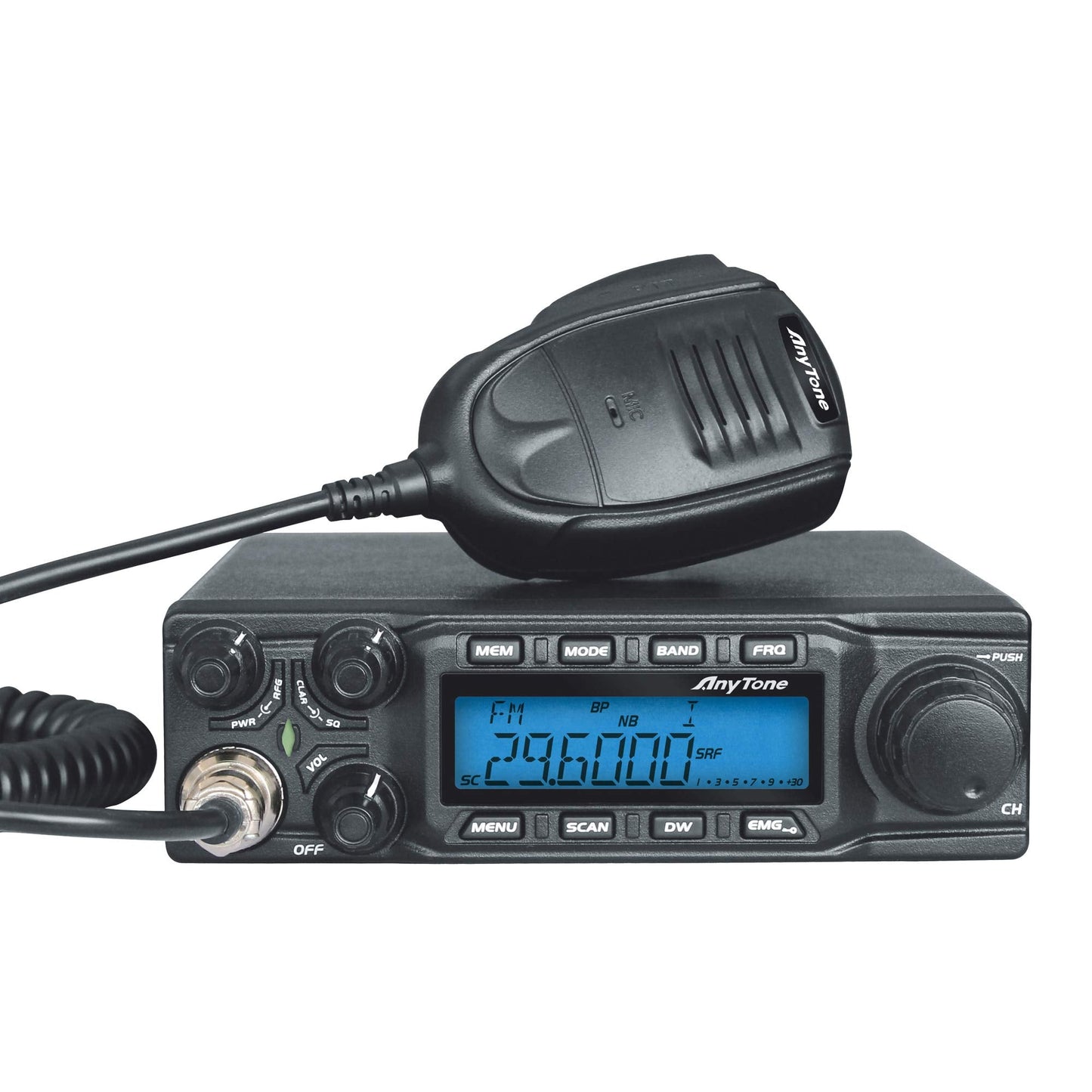 Anytone At-6666 10 Meter Radio High Power 15W/45W/60W 40Ch Mobile Transceiver Ssb(Pep)