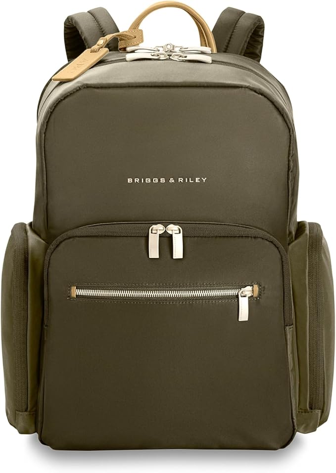 Briggs & Riley Medium Backpack for Women & Men - Daypack for Work, Personal Item Travel Bag, Carry On Size, Lightweight & ...