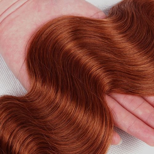 Giginger Bundles Human Hair 16 18 20 Inch Reddish Brown Body Wave Bundles Color 33 Human Hair Body Wave Unprocessed Quick Weave Soft Sewn In Hair Extensions for Black Women