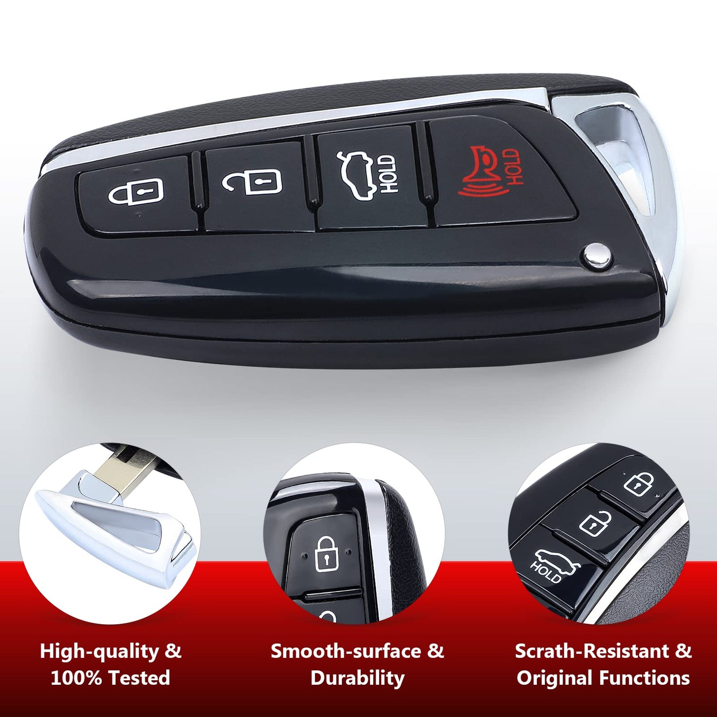 Aichiyu Key Fob Replacement Keyless Entry Smart Remote Control For Hyundai Santa Fe Sport 2013 2014 2015 2016 2017 2018 315Mhz I