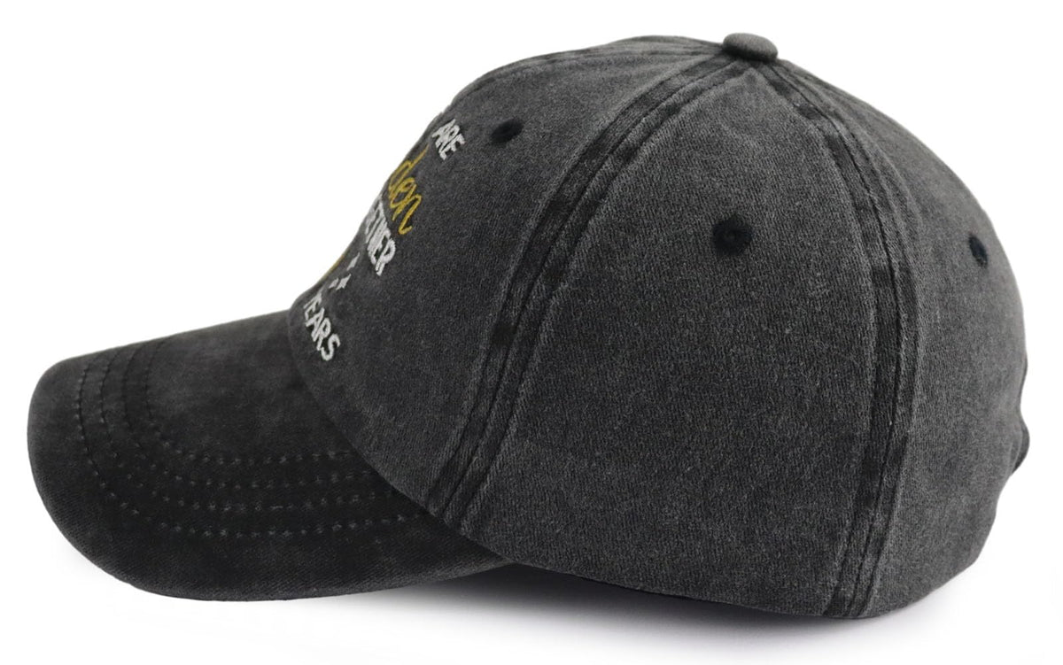50th Wedding for Couple, Funny Adjustable Marriage 50 Years Baseball Cap for Men Women, 50th Wedding Decorations Hat, Golden 50th for Dad, Mom, Grandpa, Grandma