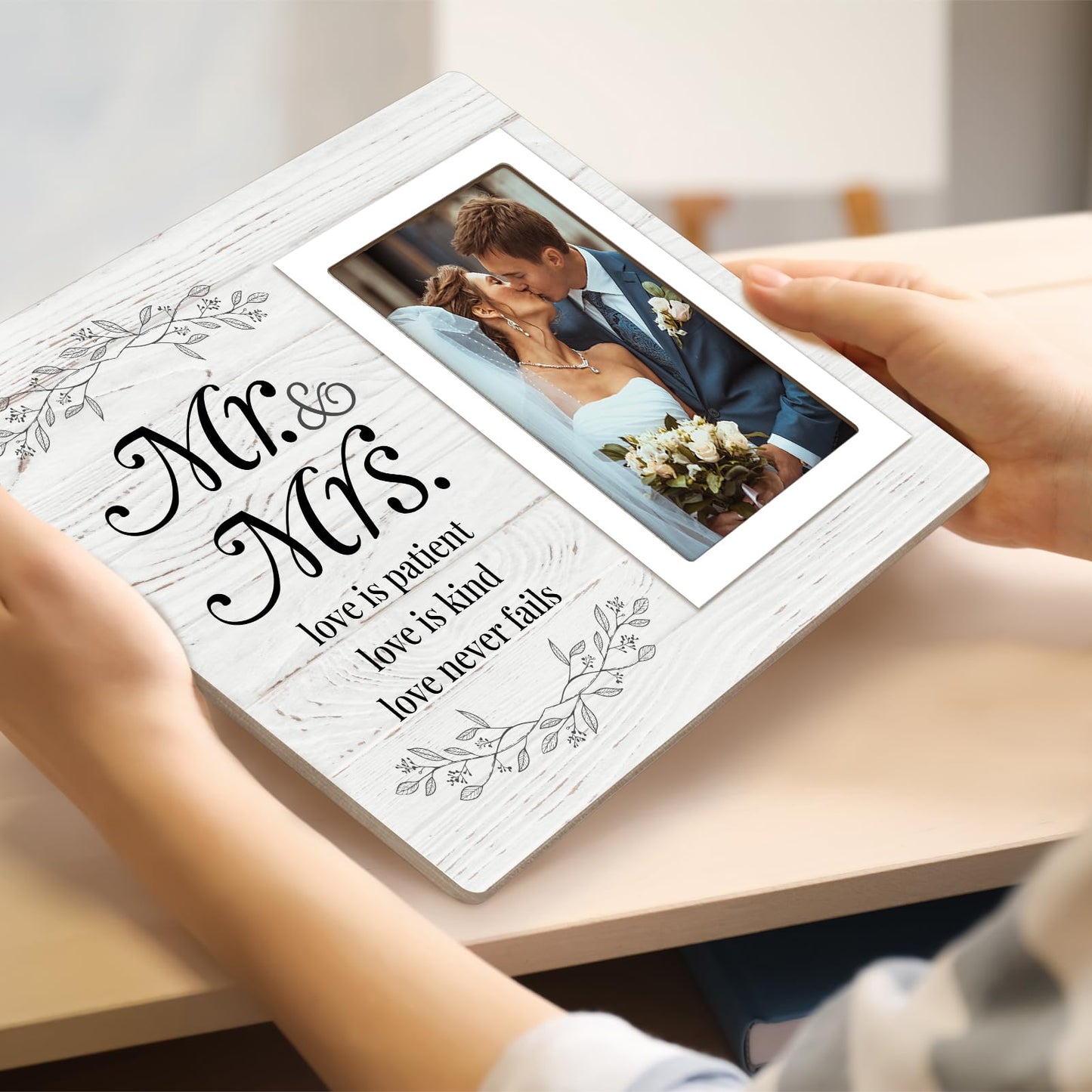 Wedding Gifts for Couple 2025, Mr & Mrs Wedding Picture Frame 8x10, Best Marriage Gifts for Newlyweds, Bridal Shower Gift for Bride, Couple Picture Frame