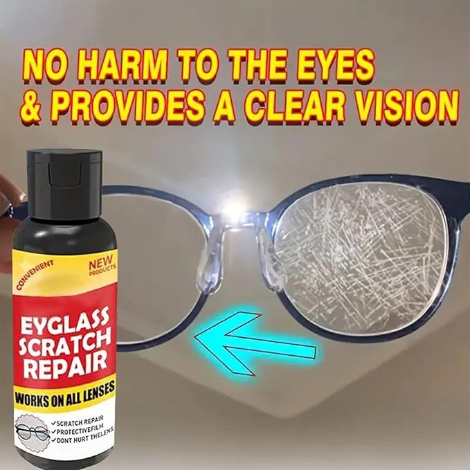 Eyeglass Scratch Remover 100g Glasses Lens Scratch Repair Wax Sunglasses Cleaning Kit