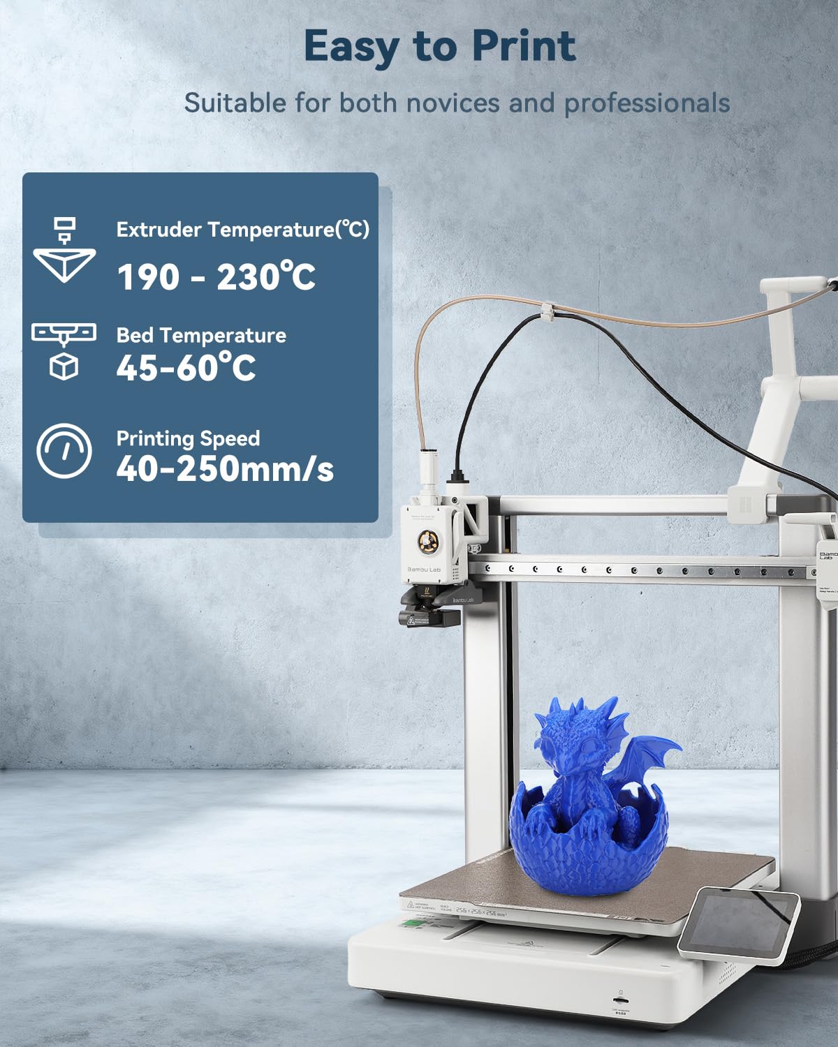 3DHoJor PLA Filament 1.75mm,3D Printer Filament,1kg Cardboard Spool (2.2lbs),Dimensional Accuracy +/- 0.03 mm,Vacuum Packaging,Odor Free, Clog Free,Fit Most 3D FDM Printer,Blue