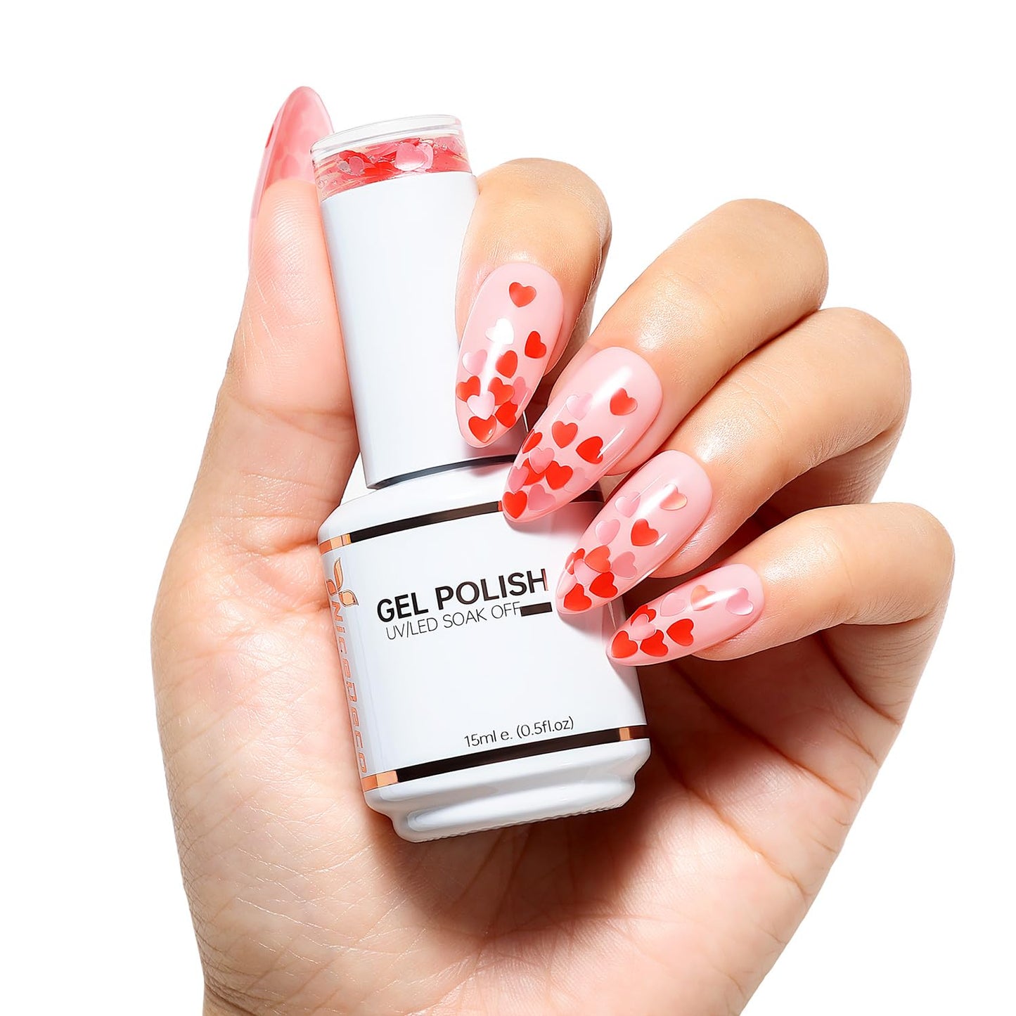 Nicedeco Hema Free Cruelty Free Vegan Gel Nail Polish, High Gloss Long Lasting Soak Off LED U V Gel Polish 1 Pcs 15ml - 332