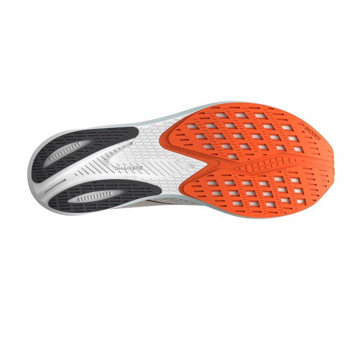Brooks Men’s Hyperion Neutral Running Shoe - Grey/Skylight/Red Orange - 8.5 Medium