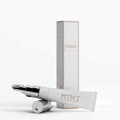 MINT Lip & Eye Serum (15 ml) – Anti-Aging Treatment with Aloe Vera, Betaine & Vitamin E – for a youthful appearance - 96% Natural Ingredients – Vegan