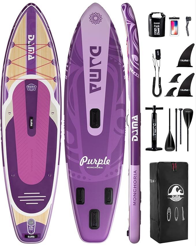 DAMA 11'*34"*6" Stand Up Paddle Board, Inflatable Paddle Board,Inflatable Paddle Boards for Adults w/a Wide, Smooth and No...