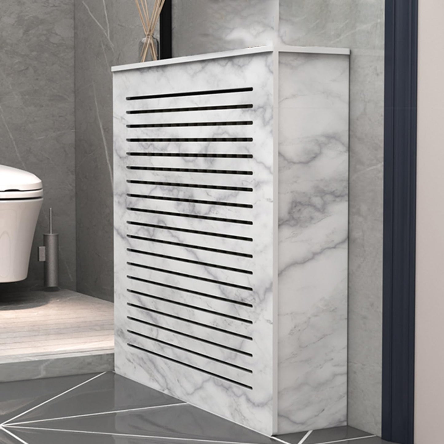 FREUPGU Radiator Covers for Home, Modern Radiator Cover, Radiator Shelf, Heating Cabinet Storage Shelf, Living Room Heating Decorative Cabinet, Additional Shelf Space(80x70x20cm/31.5x27.6x7.9in)