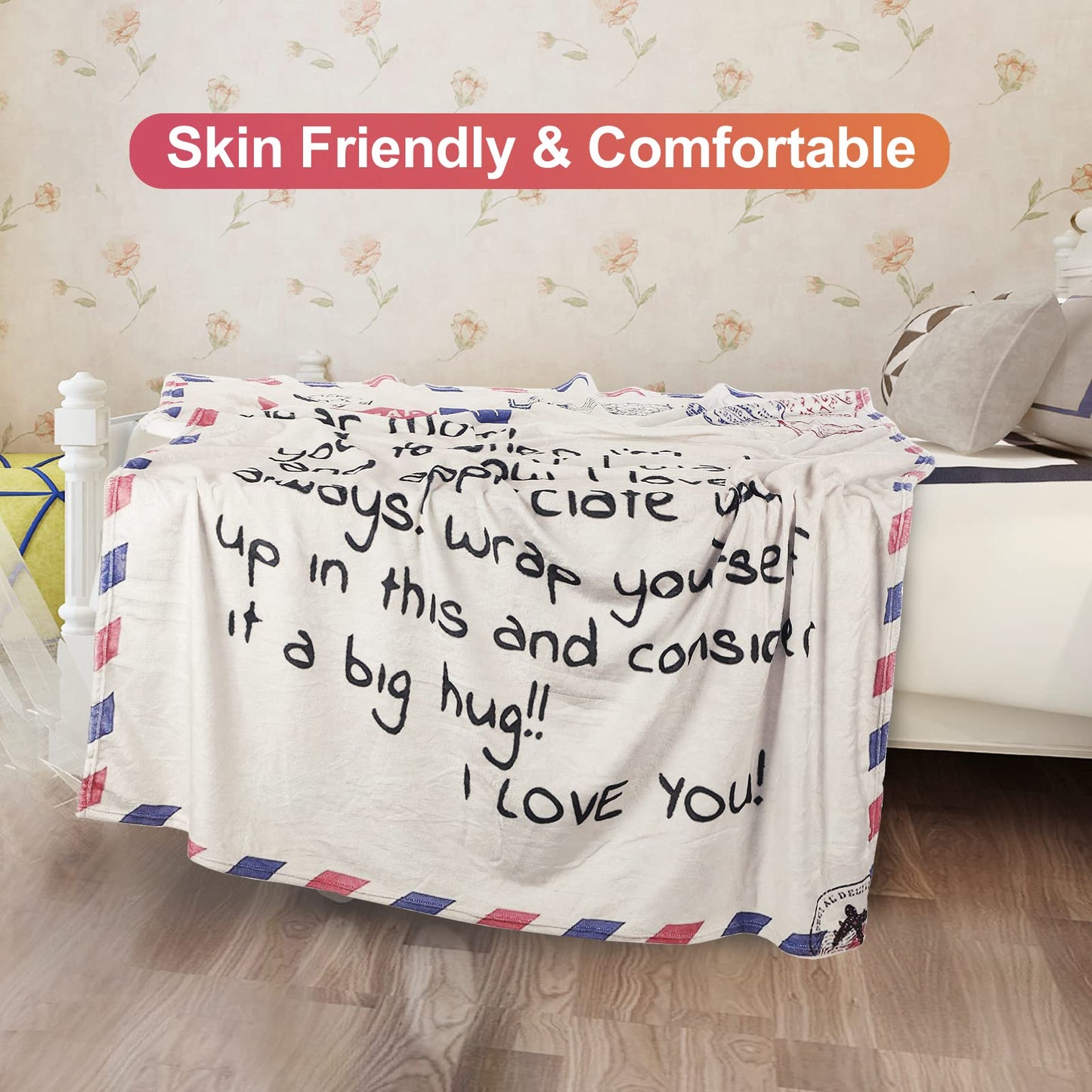VETEBLE 70 x 55 inches Super Soft Blanket Gifts for Mom, Perfect Mother Gifts for Mother's Day, Christmas, Birthday Gifts for Mom from Daughter Son