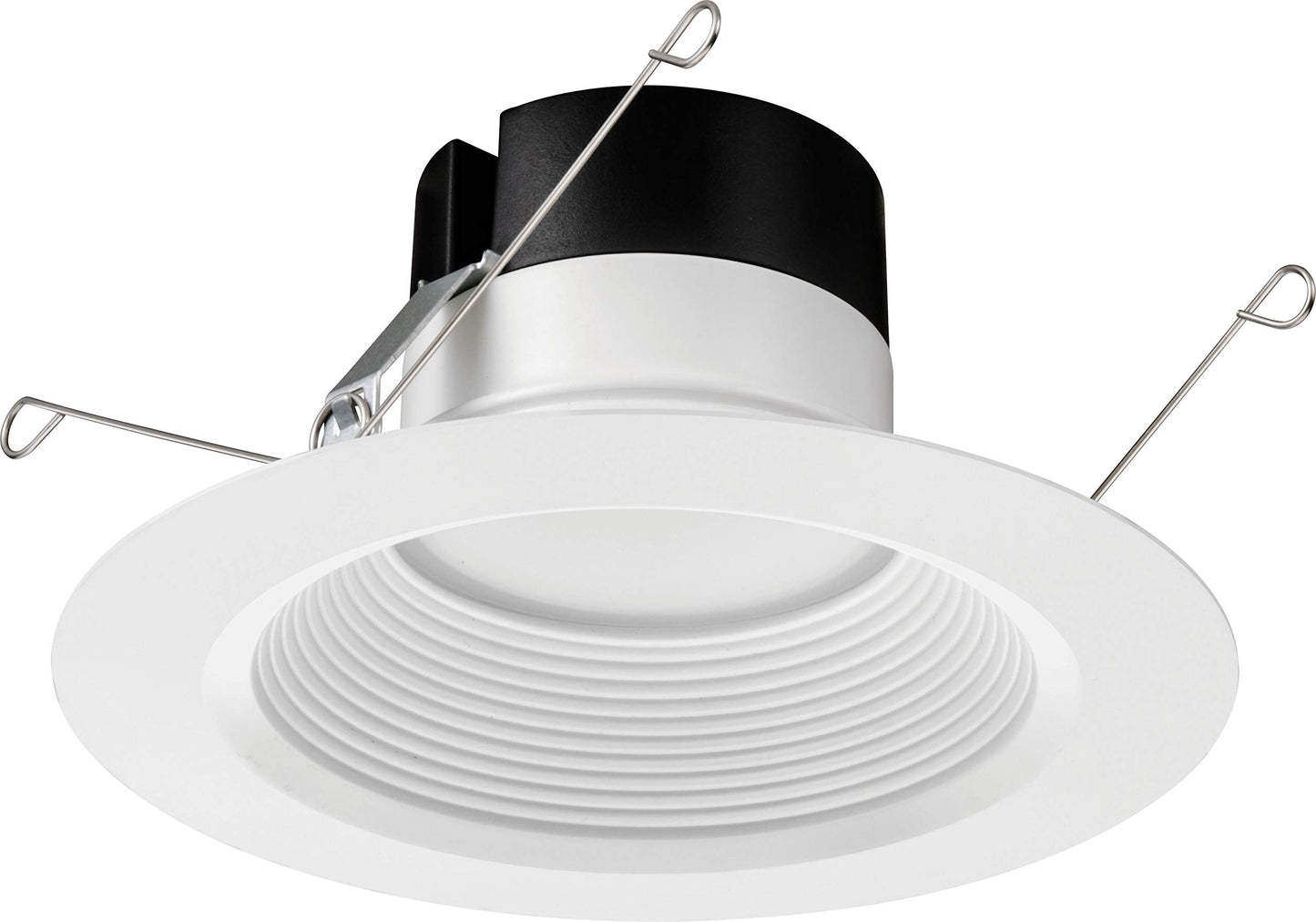 Juno E Series 5"/6" LED Ceiling Light, Baffle Trim Recessed Lighting with 5-in-1 Switchable White Color, 900 Lumens, Wet Rated LED Downlight, Dimmable, White, 6-Pack
