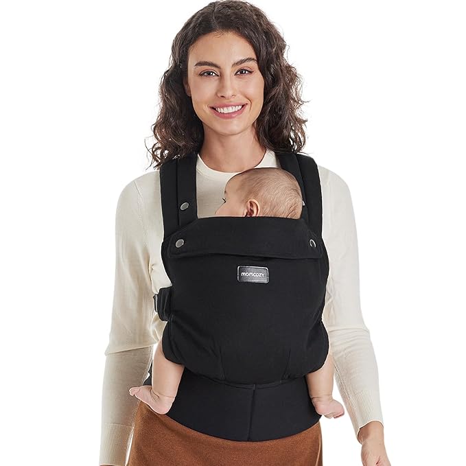 Momcozy Baby Carrier - Ergonomic, Cozy and Lightweight Carrier for 7-45lbs, Effortless to Put On, Ideal for Hands-Free Par...