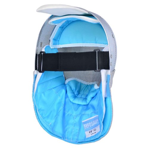 Sabre Fencing Mask - 350N Sabre Fencing Helmet with Removable Lining - CE Certified Protective Gear (Removable Lining, Large)