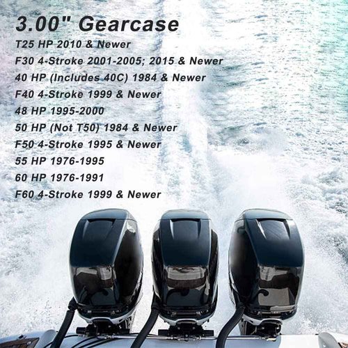Boatman OEM Prop 12 1/4x9 Fit Yamaha Outboard Motor T25/F30/F40/F50/40HP/48hp/50hp/60hp/F60 G Series 13 Tooth Spline Aluminum 3 Blades Propeller 663-45956-01-EL