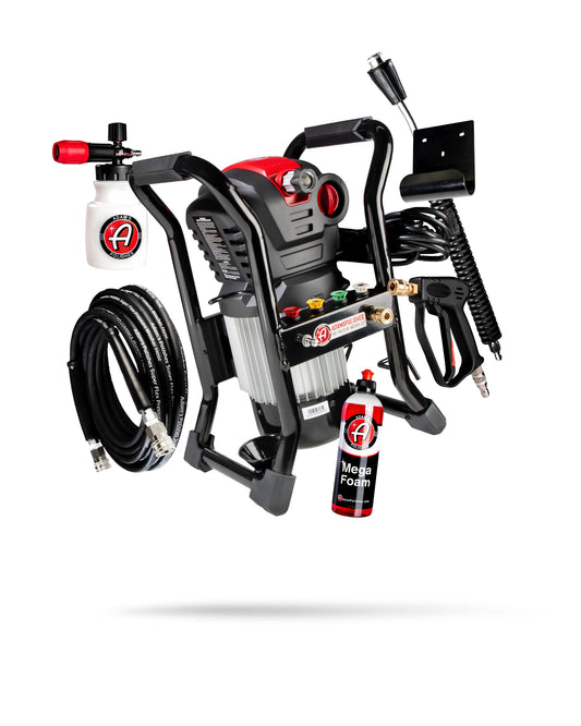 Adam's Pro Series Electric Pressure Washer 2.0 (Complete Kit) - Professional Powerful Detailing Car Washing Pressure Sprayer, Includes Snub Nose, Wall Mount & Pressure Washer Tips | 1200 PSI, 1.76 GPM