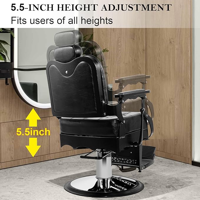 Vintage Barber Chairs Heavy Duty Hydraulic Recline Barber Chair Vintage Salon Chair Tattoo Chair Barber Chair Salon Equipment