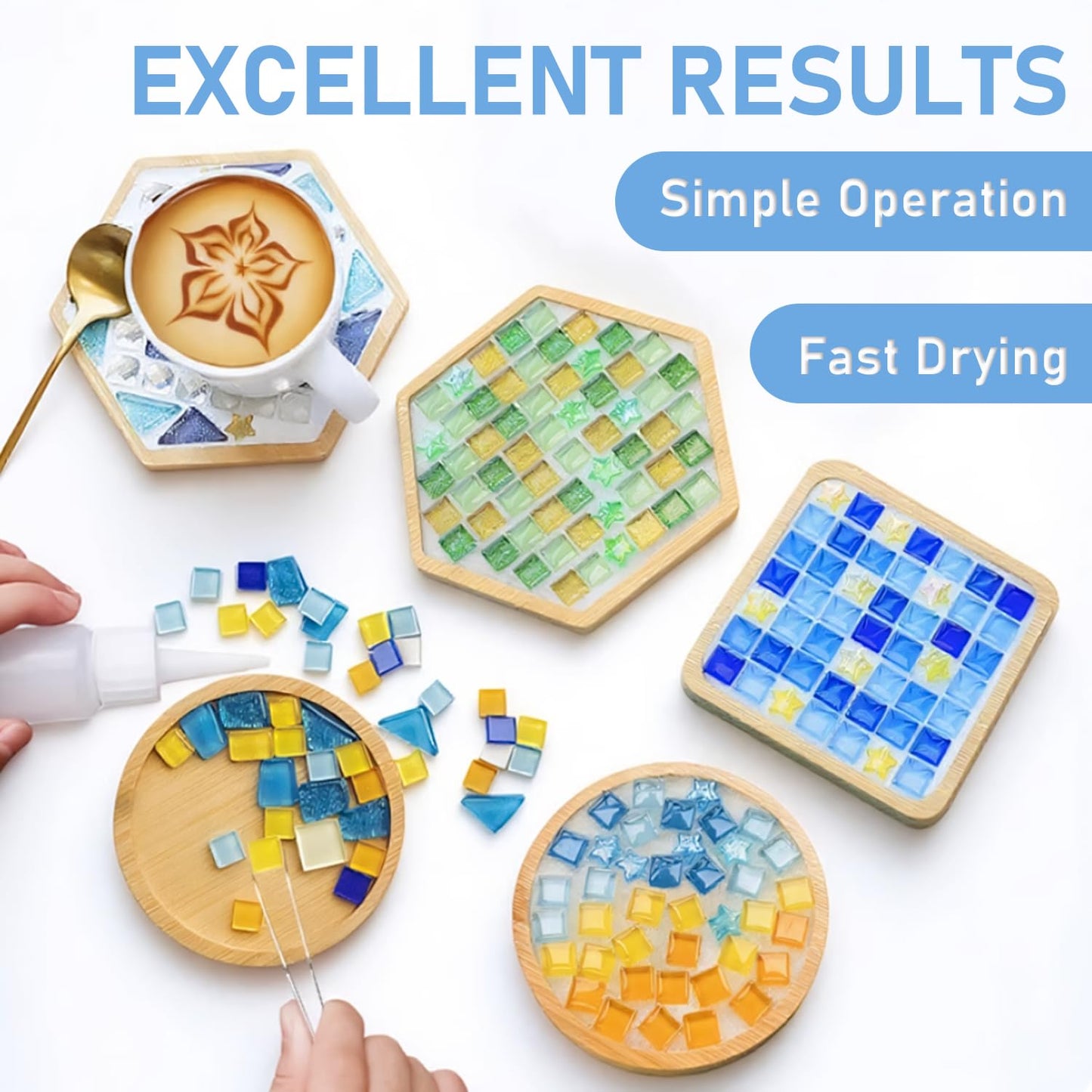 Mosaic Crystal Grout – Ultimate Grouting Solution & DIY Craft Essential for Mosaic Tile Projects, Handmade Art, & Home Decor (8.8oz)