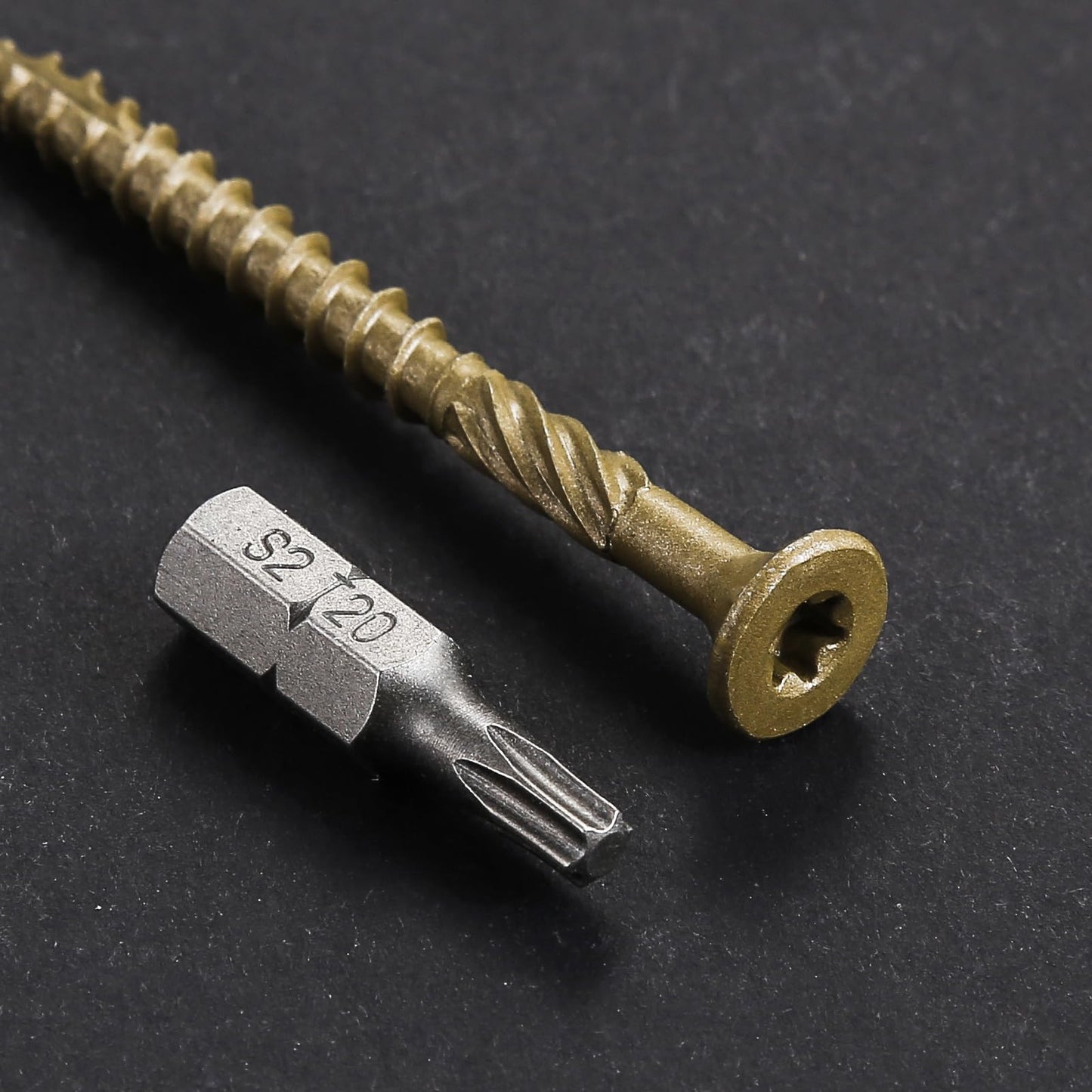 Wensilon #10 * 3" Deck Screws, (137pcs) 2 lbs.Exterior Wood Screws, Rust Resistant epoxy Coated, Bronze, T25 Star Bit