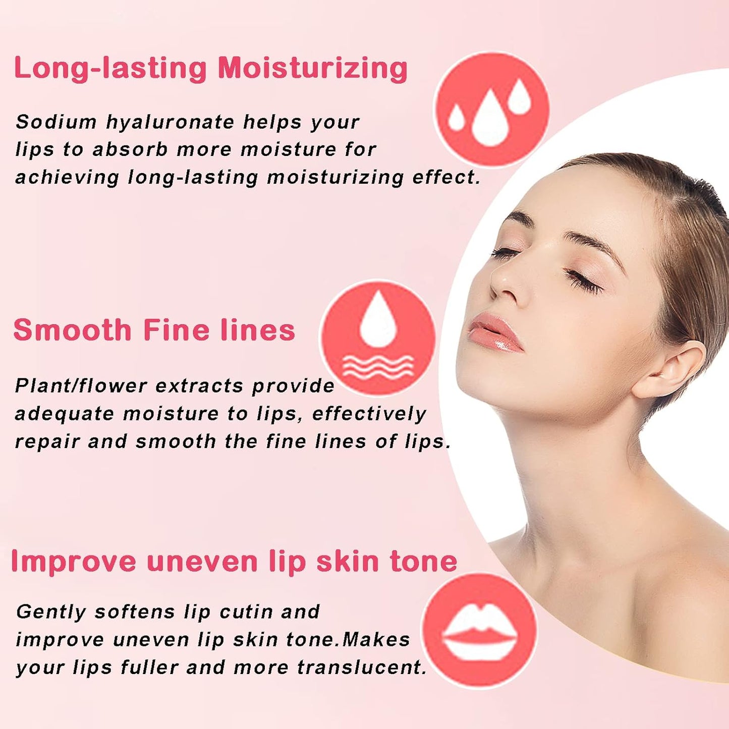 Permotary 28 PCS Collagen Lip Mask Crystal Lip Care Gel Pads for Moisturizing & Reducing Chapped, Smoothing Lip Fine Lines-Lip Patches for Firms & Hydrate and Plump Your Lips