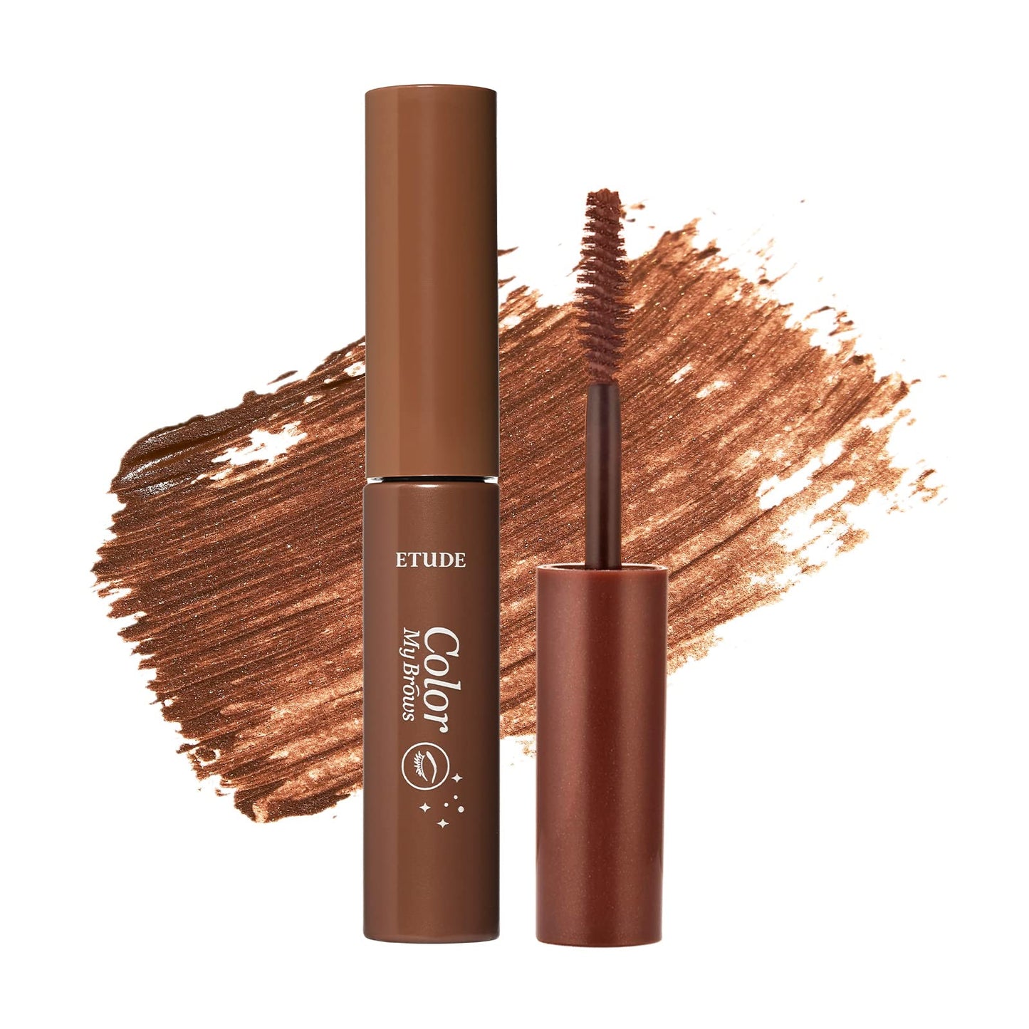 ETUDE Color My Brows, Brow Mascara, 3D Natural Coloring, Beeswax & Carnauba Wax, Moisturizing Brow Care, Eyebrow tint, Soft Gel