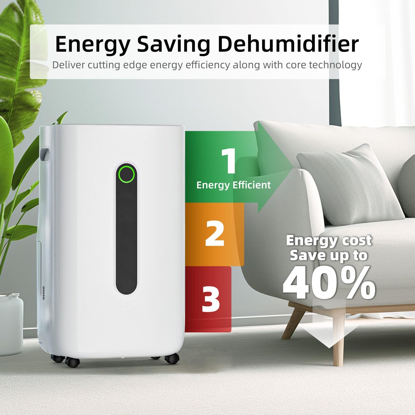 5,000 Sq.Ft 80 Pint Dehumidifier for Basements and Home-with Drain Hose,1.7Gallon Water Tank,Intelligent Humidity Control,Dual Protection and 4 Modes,for Large room