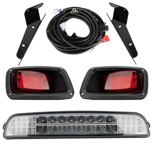MiKaFex E-Z-GO TXT Golf Cart LED Light Bar Kit Compatible with 1996-2013 Models with Wiring Harness Switch