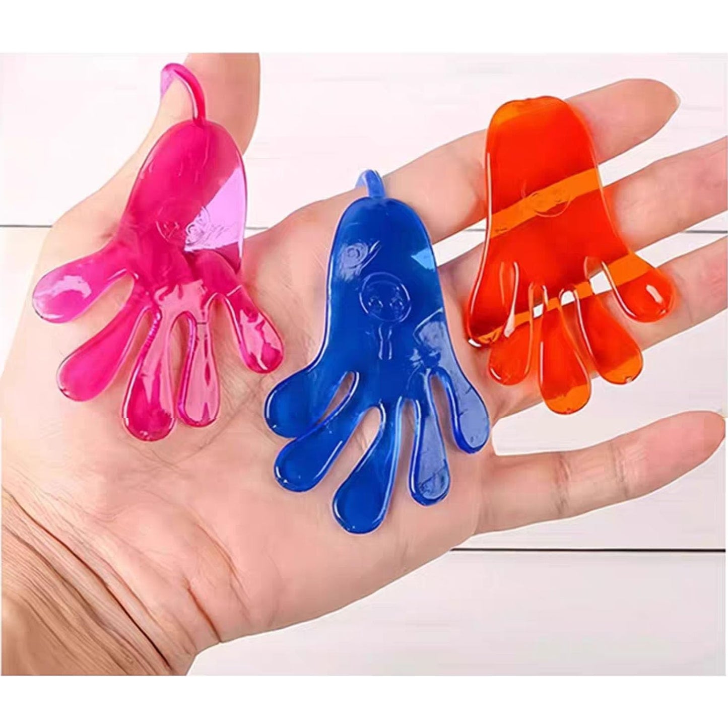 Tuko 20PCS Sticky Hands, Sticky Finger, Kids' Party Favor Sets， Fun Toys, Party Favors, Wacky Fun Stretchy Sticky Hands, Party Favors, Birthday Parties, Toys for Sensory Kids,20PCS