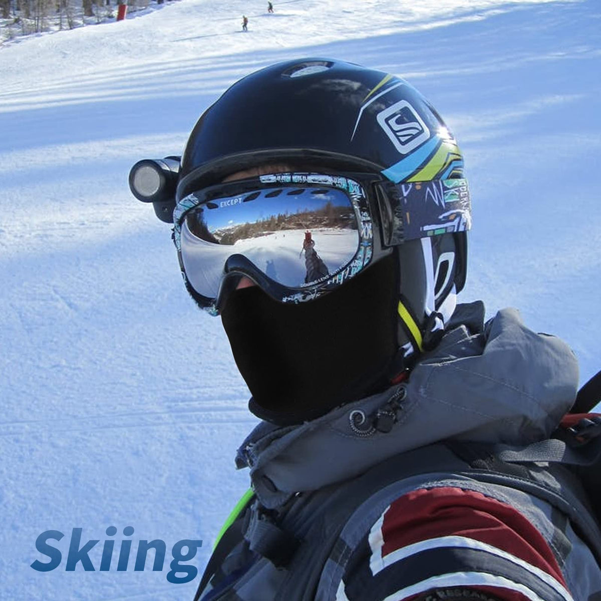 YESLIFE UPF 50+ Balaclava Ski Mask, Motorcycle UV Protector, Motorcycle Helmets Face Mask for Men and Women, Black
