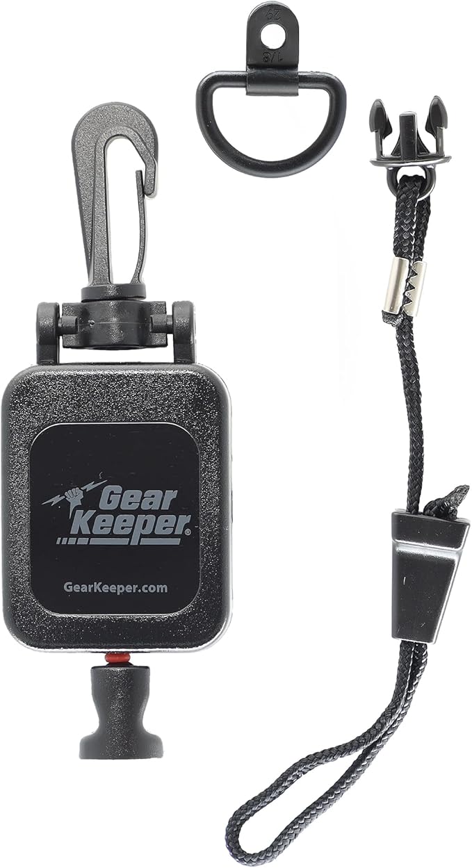 Gear Keeper CB Radio Microphone Keeper - Retractable Mic Holder With Heavy Duty Snap Clip Mount for Truck Radio - CB Radio...