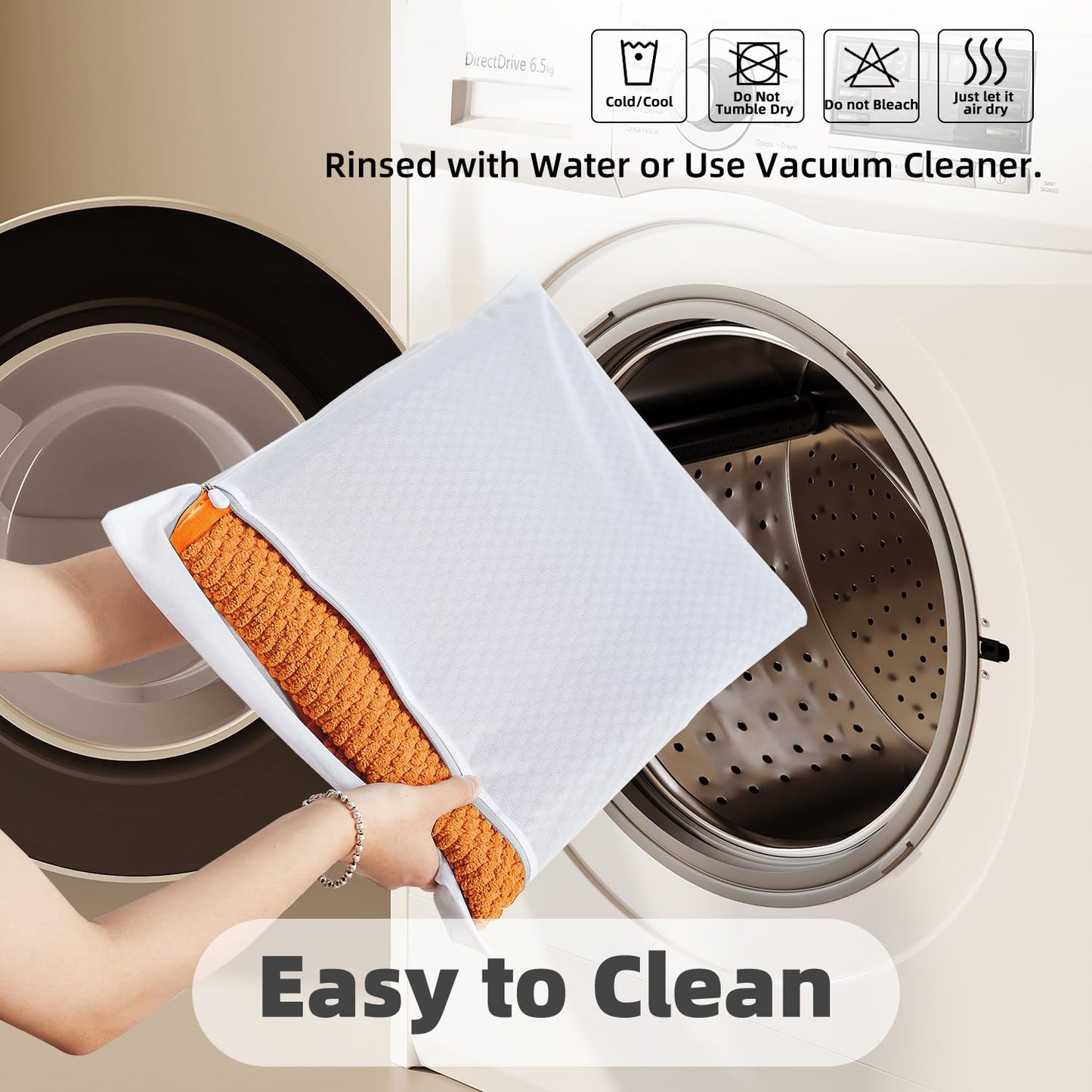 Bathroom Rugs Non Slip Washable, Super Absorbent Thin Bath Mat Small Quick Dry Low Pile Bathroom Rug, Orange 16"x24"