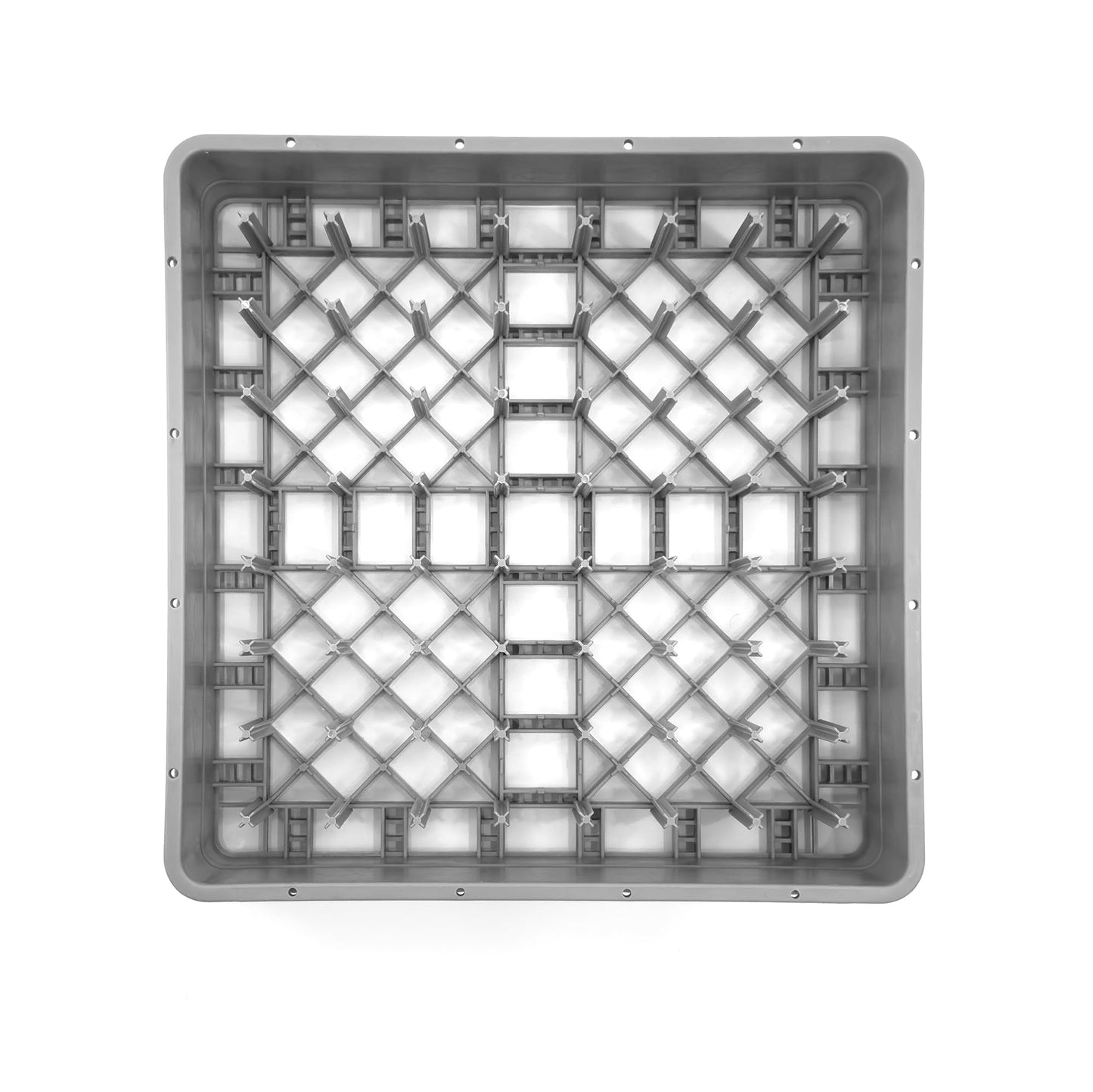 Farag Janitorial Peg Plate Rack for Commercial Dishwasher | Full Size Tray Rack | Polypropylene (Gray)