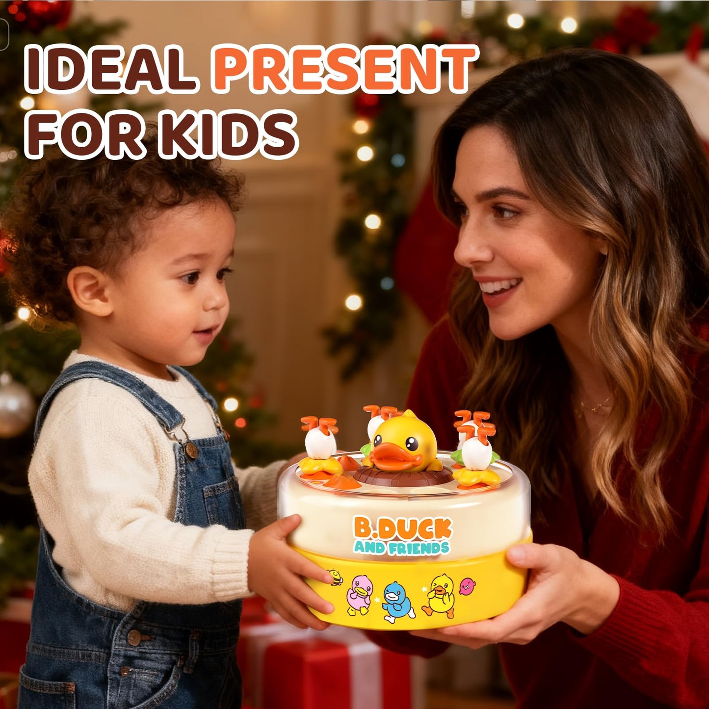 BLF FUN B.Duck Games for Kids Age 4-6, Board Games Bounce and Catch Duck Toys for Kids 4-8, Family Board Games for 5-7 Boys Girls, Birthday Gifts Christmas Party Games for Toddlers 3-5