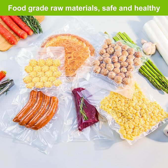 MAGIC SEAL 15'' x 50' Vacuum Sealer Bags Rolls, Extra Wide Textured Food Storage Bags for Meal Prep & Sous Vide, Commercial Grade BPA Free Heavy Duty Vacuum Seal Rolls