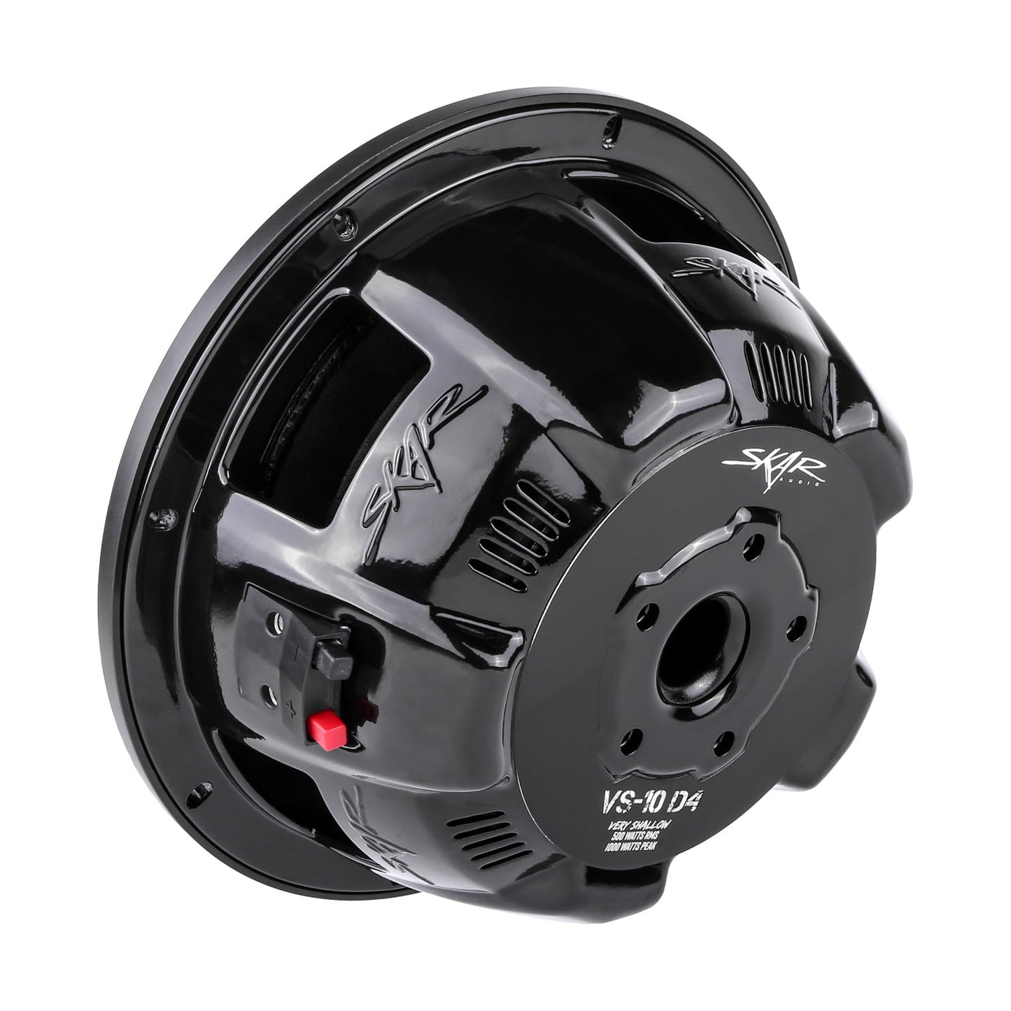 Skar Audio Vs-10 D4 10 1000W Max Power Dual 4 Ohm Shallow Mount Car Subwoofer