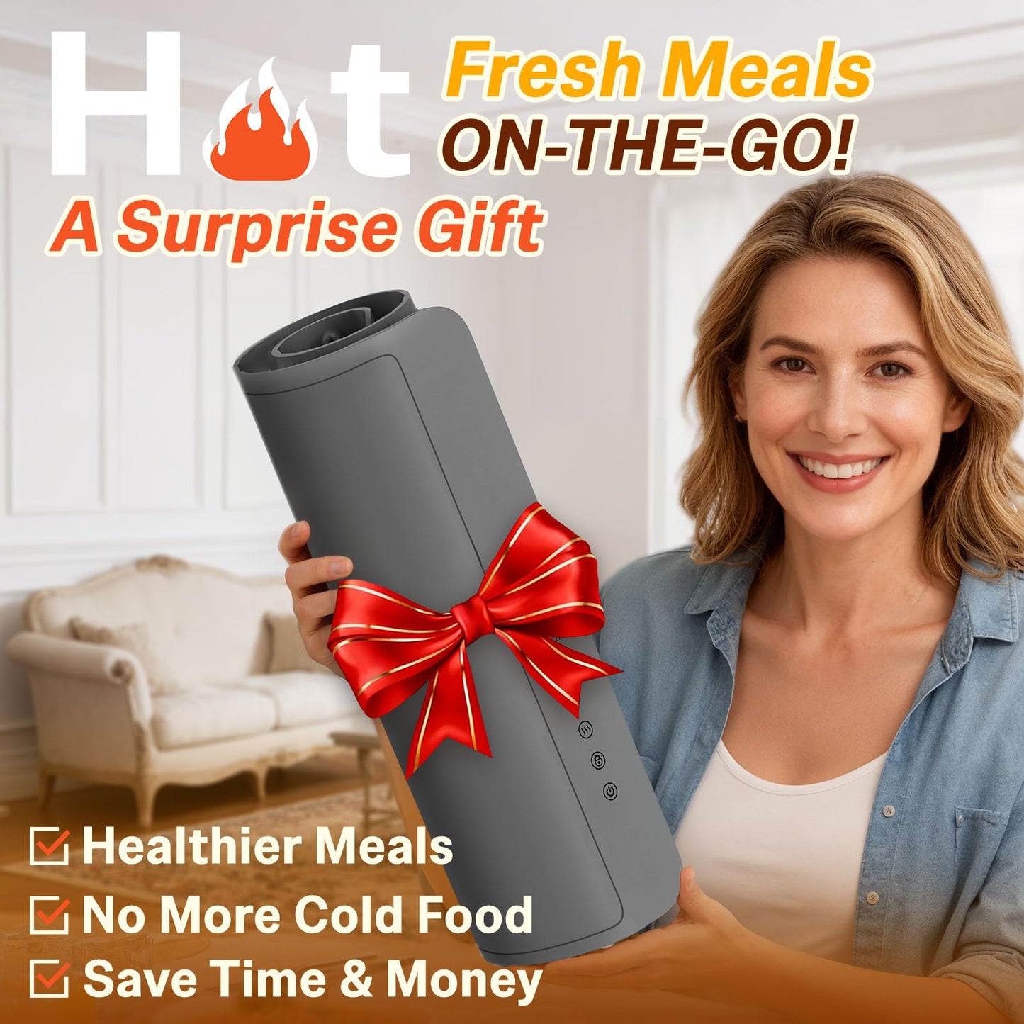 Warming Mat For Food Extra Large 36"x16" Quick, Full-Surface Heating Portable Food Warming Mat 6 Temp Levels, 8-Hour Timer, IPX7 Electric Warming Trays Rollable Silicone Food Warmer for Parties Buffet