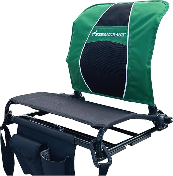 STRONGBACK Lumbar Support Stadium Seat for Bleachers – Ergonomic Chair with Back Support for Adults & All-Day Comfort