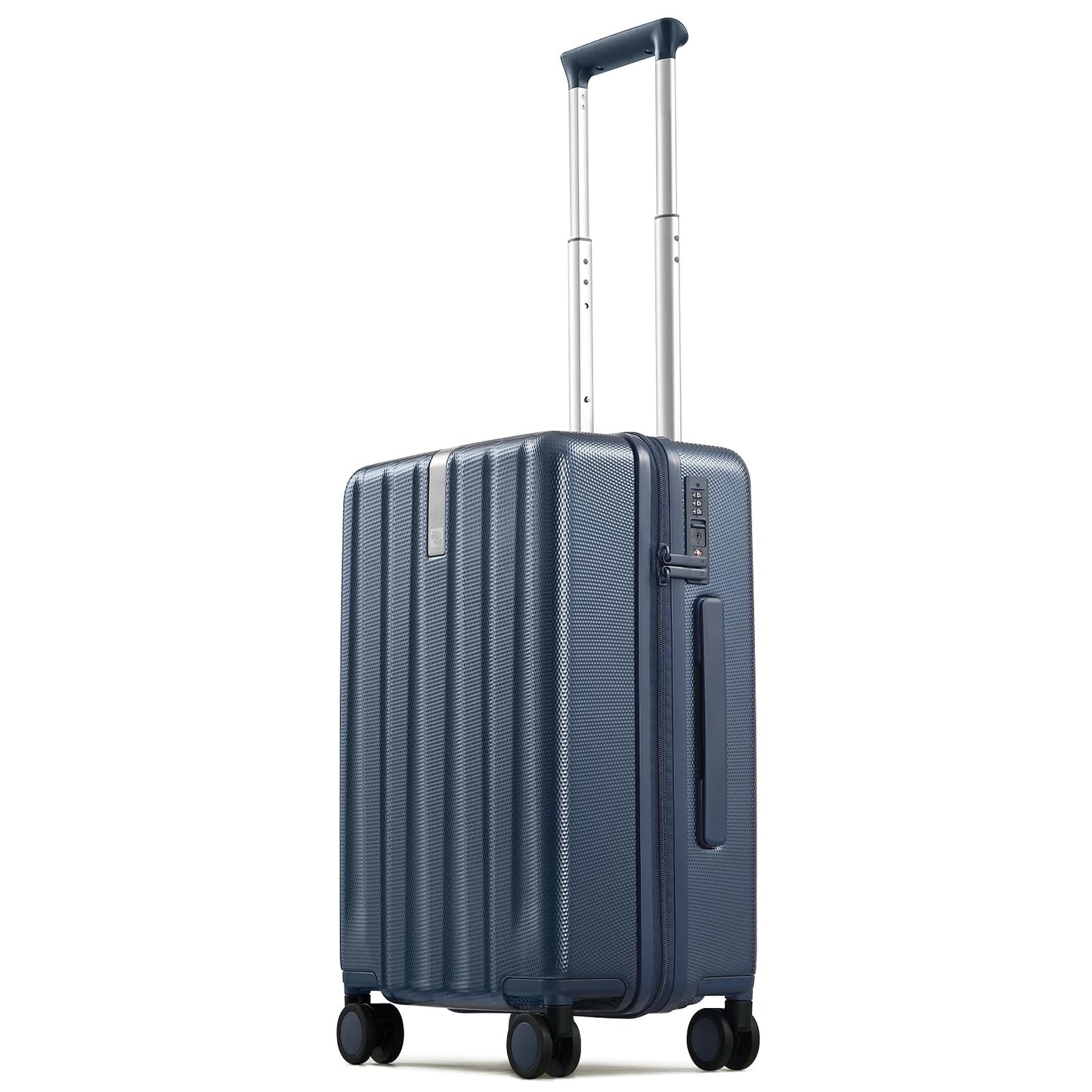 Hanke Upgraded Elite 20 Inch Carry On Luggage 22x14x9 Airline Approved,PC Hard Shell Suitcases with Wheels, TSA Lock, Explosion-Proof Zipper Suitcase for Business Travel Men & Women,Abyssal Blue