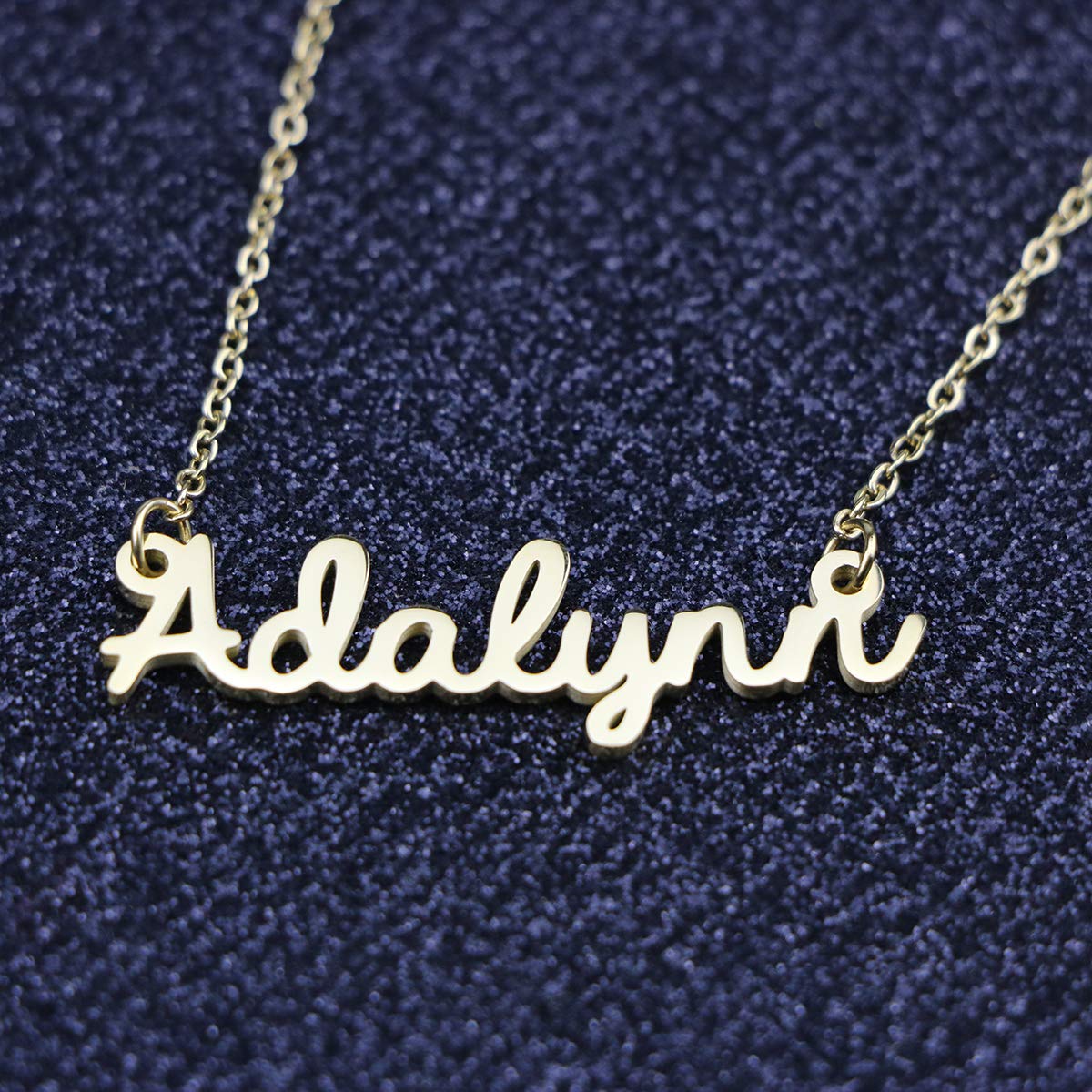 Awegift Name Necklace Big Initial Best Friend Jewelry Gift for Her Adalynn