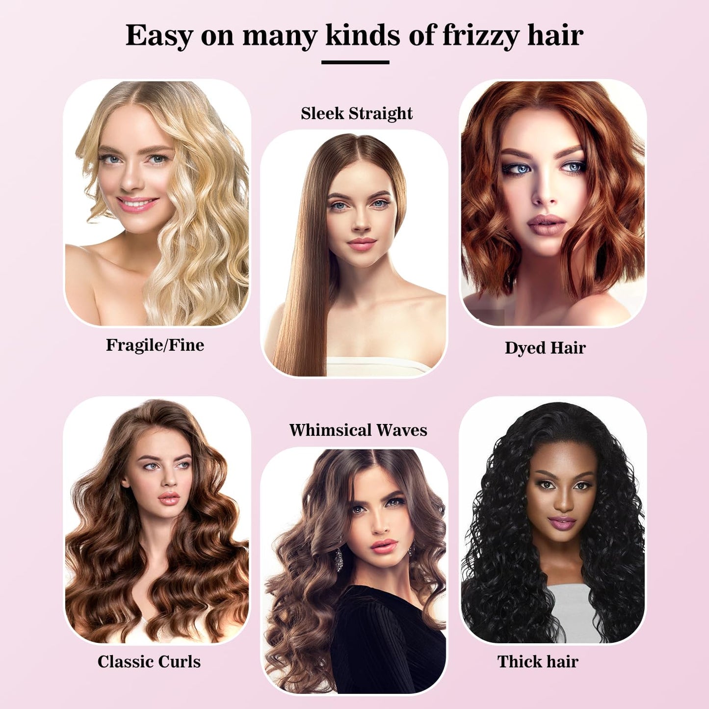 FOCALA Wide Hair Straightener Flat Iron 1.75 Inch - Professional Ceramic Flat Iron Fast Styling - Dual Voltage Hair Straightenin