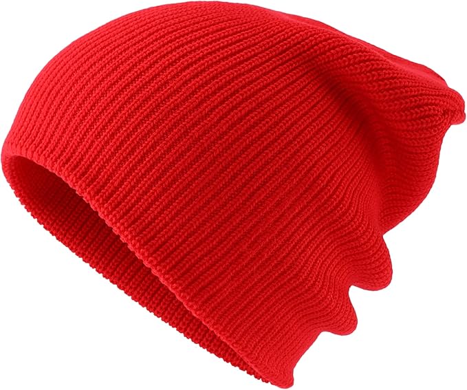 Connectyle Classic Double Layer Knit Beanie Hat Warm Thick Acrylic Winter Hats Daily Cuffed Beanies Watch Hat for Men Women