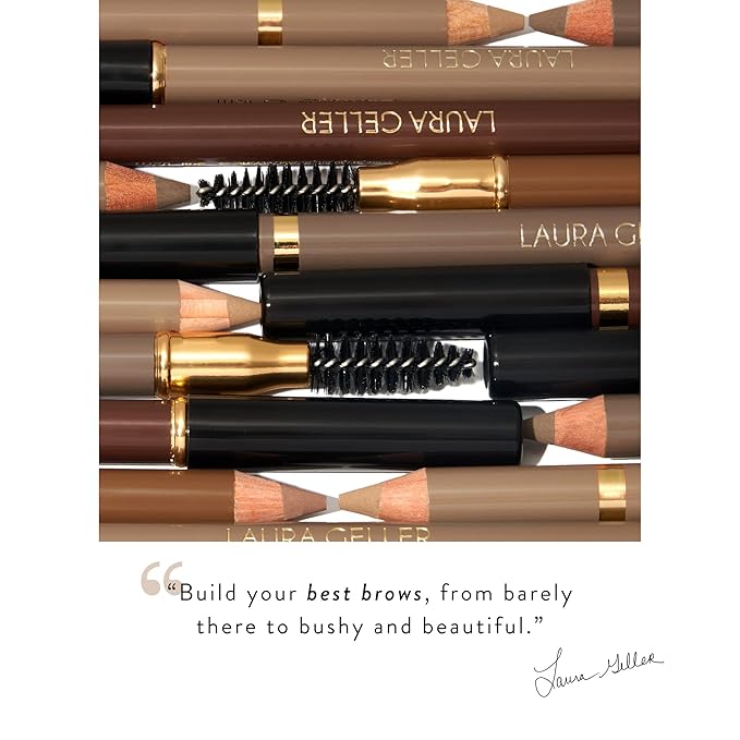 LAURA GELLER NEW YORK Bravo Brows Soft Pencil + Brush, Taupe