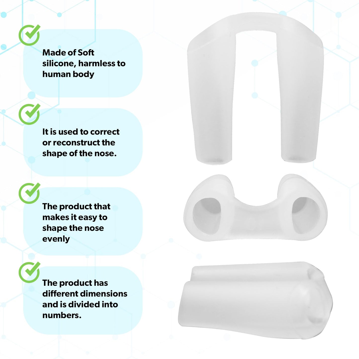 Nostril Retainer | Nostril Retainer for Rhinoplasty Recovery | Nose Retainer for Surgery | Nose Shaper & Support Device | 100% H