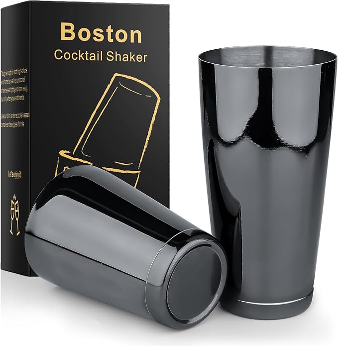 Stainless Steel Boston Shaker - 2-piece 18oz & 28oz Professional Bartender Cocktail Shaker Bartender Shaker Kit - CTSK0013...