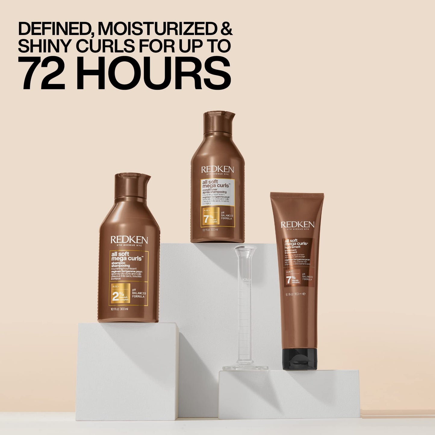 Redken All Soft Mega Curls Conditioner | For Extremely Dry Hair, Curly & Coily Hair | Nourishes & Softens | With Aloe Vera | 33.