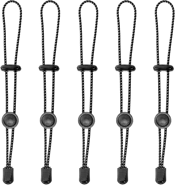 Lekgavd 5pcs Backpack Hiking Stick Holders, Reflective Trekking Walking Pole Holder, Adjustable Backpack Elastic Rope Fast...
