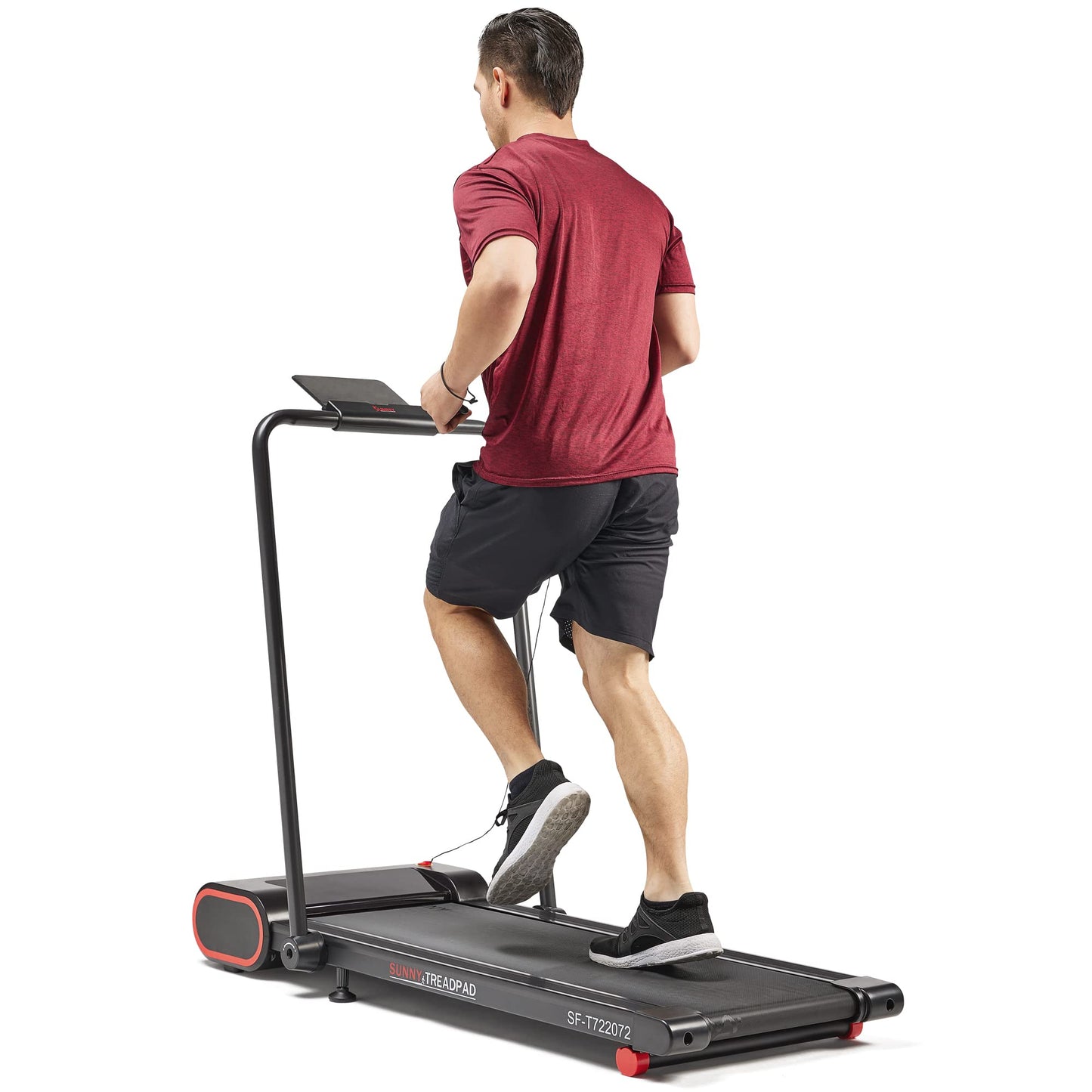 Sunny Health & Fitness Treadpad™ Nimble Compact Dual Mode Walking/Running Treadmill with Convenient Remote Control & Exclusive SunnyFit® App Enhanced Bluetooth Connectivity - SF-T722072