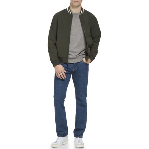 Levi's Men's Softshell Varsity Bomber Jacket, Olive